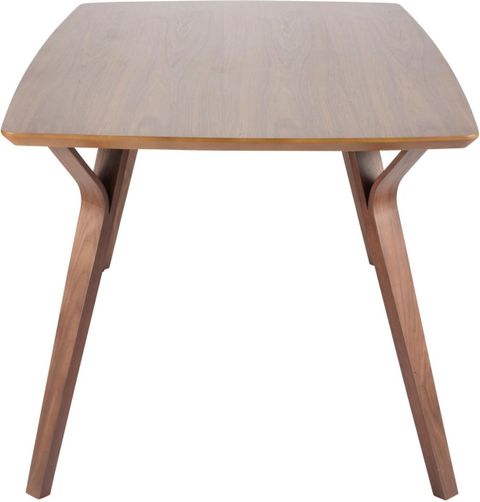 Folia Mid-Century Modern Dining Table In Walnut Wood - 1Stopbedrooms. throughout Unveiling the Timeless Appeal of the Folia Mid-Century Modern Bench